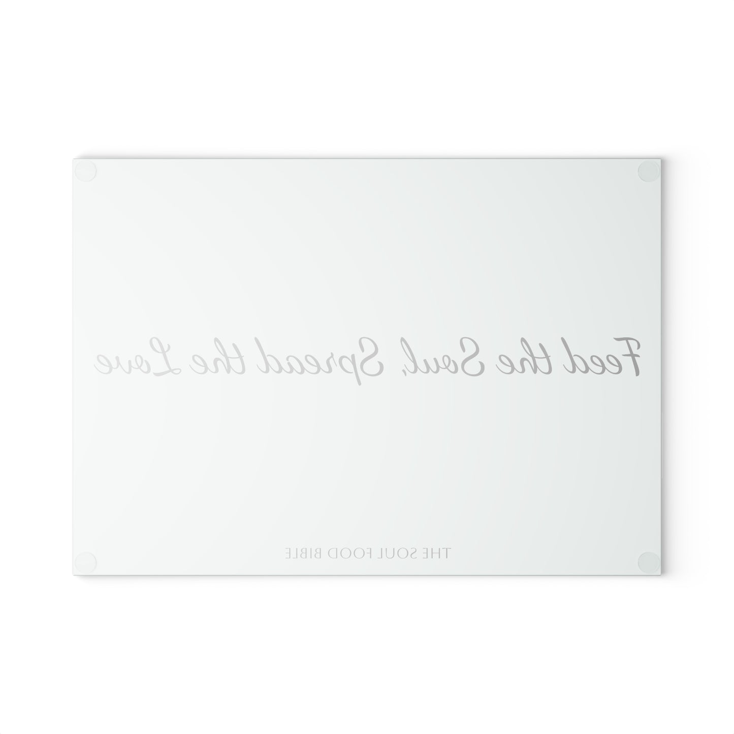 Glass Cutting Board - Feed the Soul, Spread the Love | Kitchen Decor, Housewarming Gift, Cooking Gift, Foodie Gift